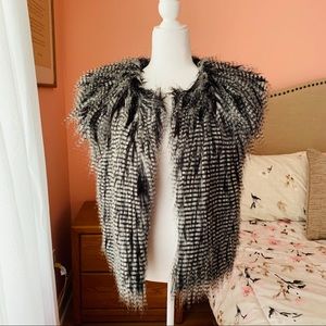BCBG fur vest